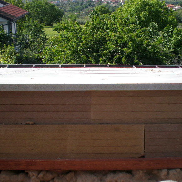 Pannello accoppiato Betonfiber base per tetto isolato